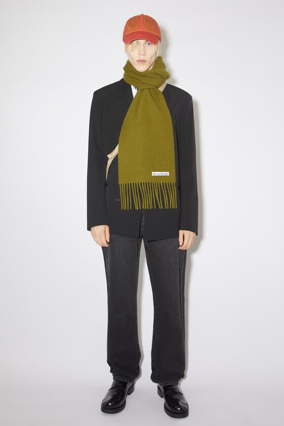 (image for) Bright Wool fringe scarf